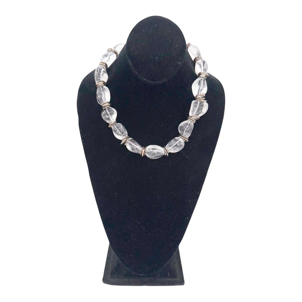 Vintage Rock Crystal Quartz Beaded Necklace